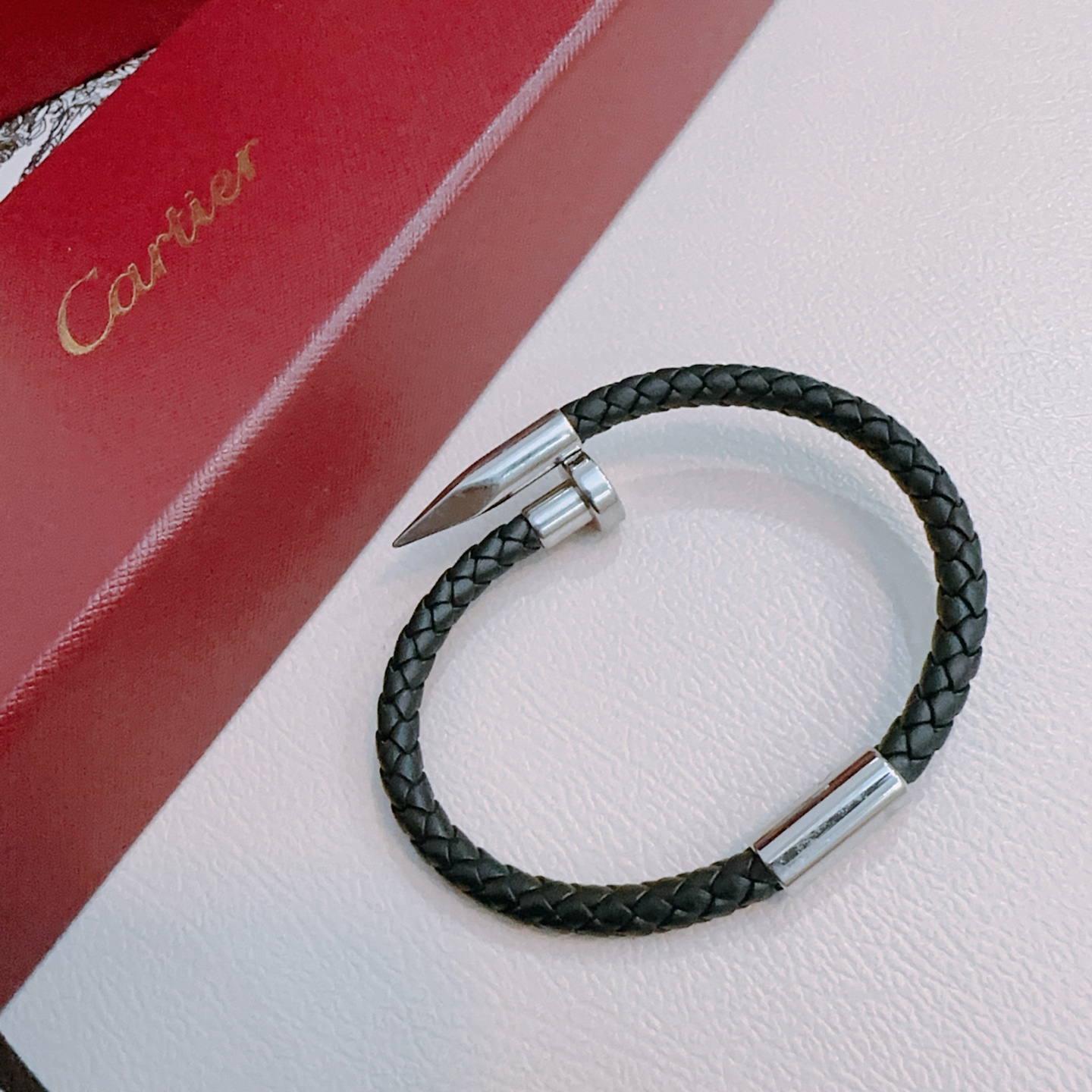 Cartier Stainless Steel Nail Bracelet - Image 9