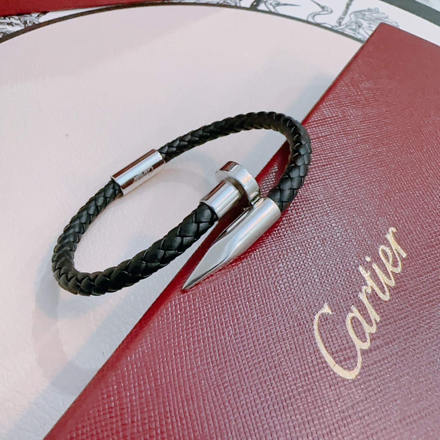 Cartier Stainless Steel Nail Bracelet - Image 8