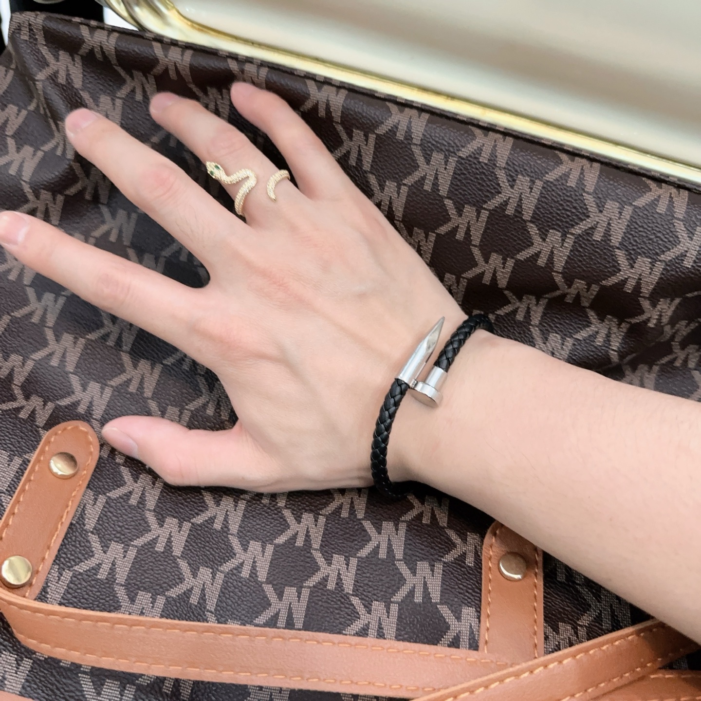 Cartier Stainless Steel Nail Bracelet - Image 6