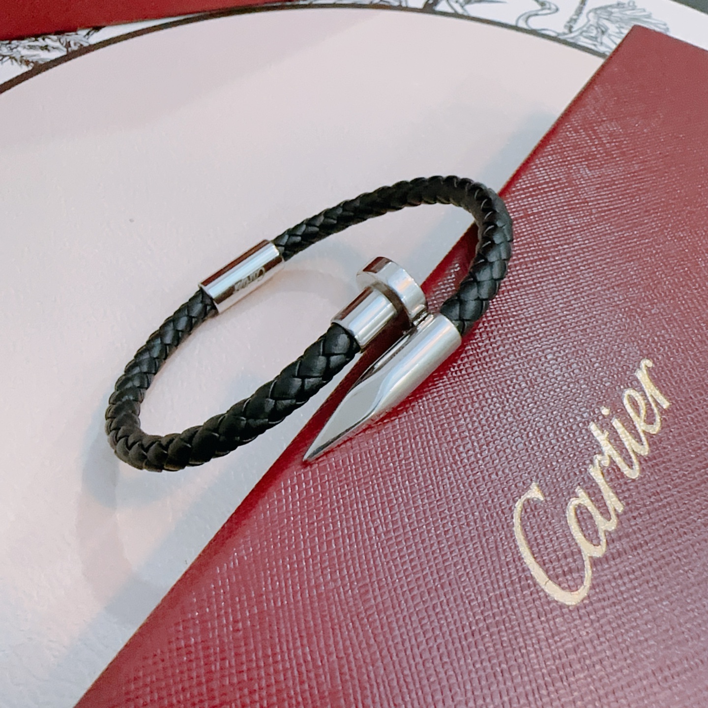 Cartier Stainless Steel Nail Bracelet - Image 4