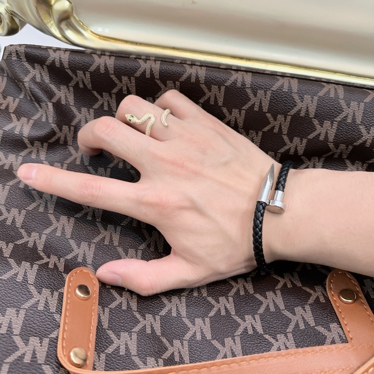 Cartier Stainless Steel Nail Bracelet - Image 3