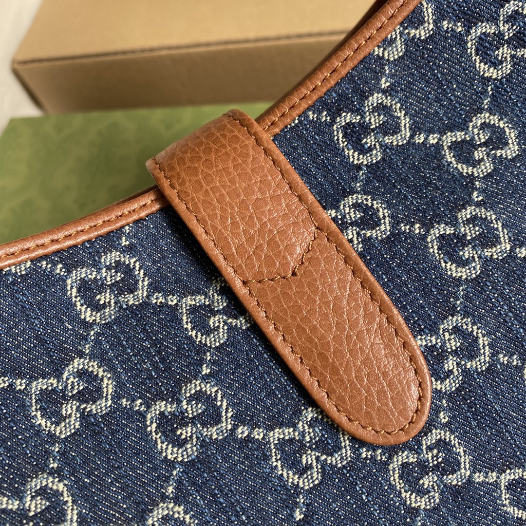 Classic Beam Denim Underarm Shoulder Bag – 28cm Premium Women's Handbag - Image 4
