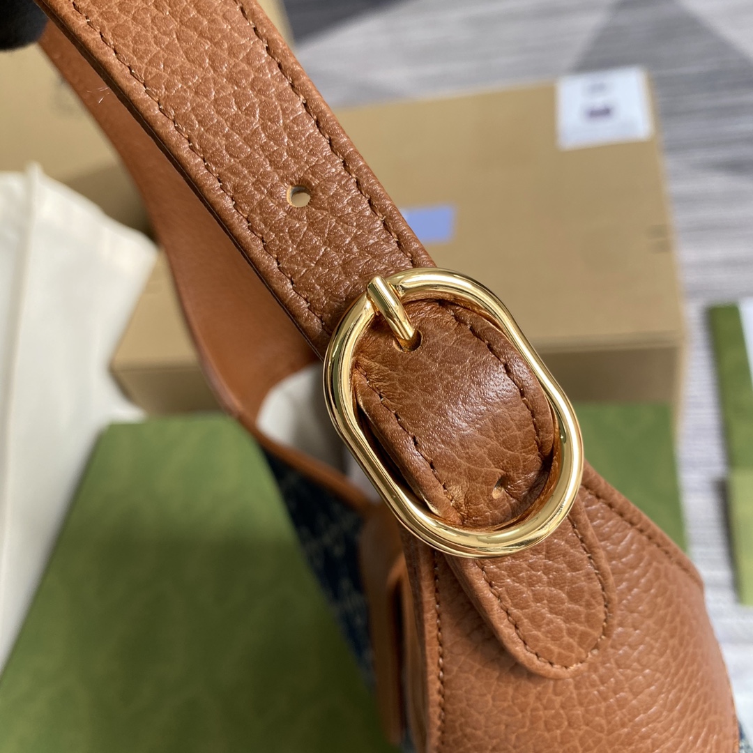 Classic Beam Denim Underarm Shoulder Bag – 28cm Premium Women's Handbag - Image 3
