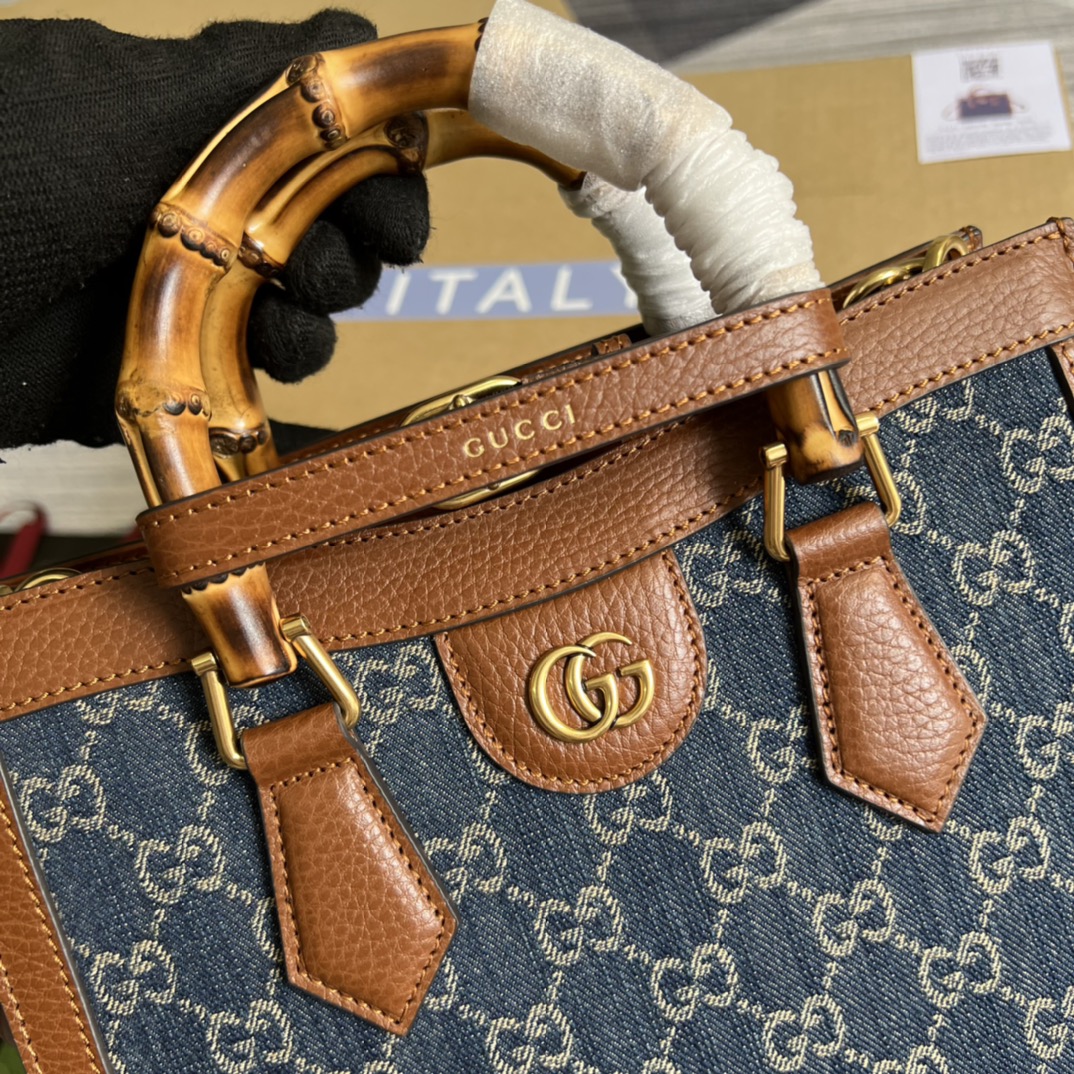 LuxeAura Bamboo Grace Leather Handbag – Medium Edition - Image 4
