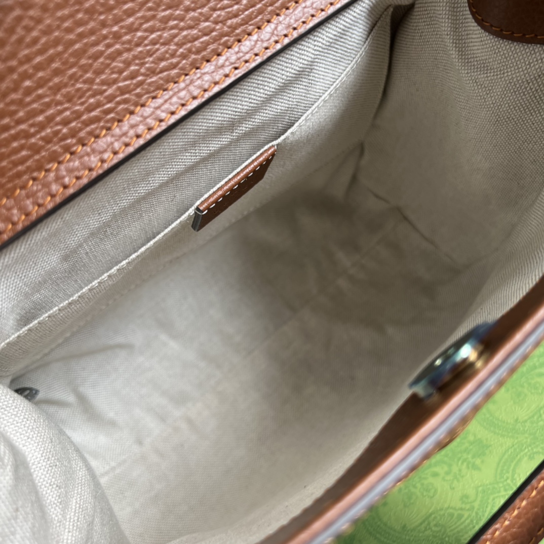 LuxeAura Bamboo Grace Leather Handbag – Medium Edition - Image 6