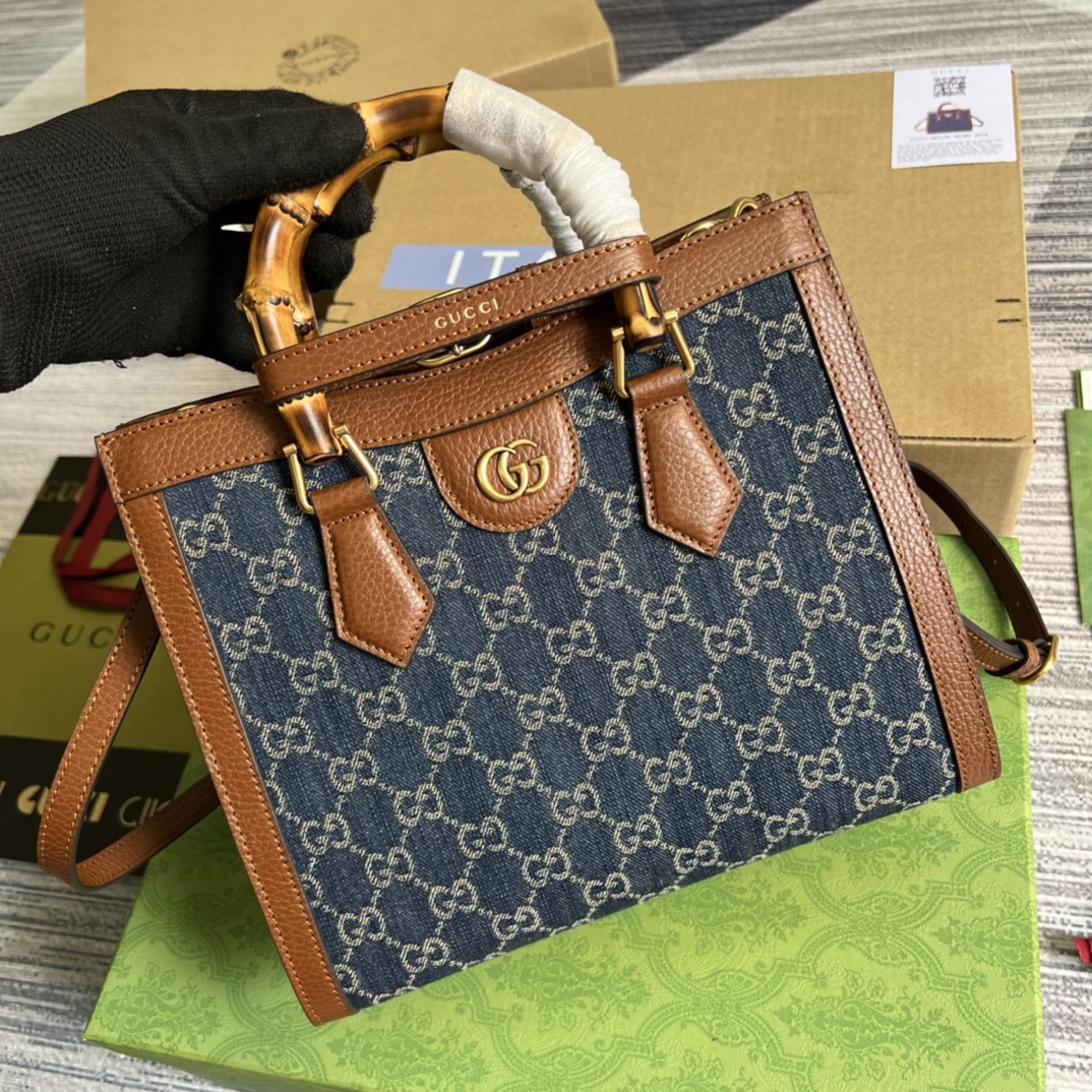 LuxeAura Bamboo Grace Leather Handbag – Medium Edition - Image 9