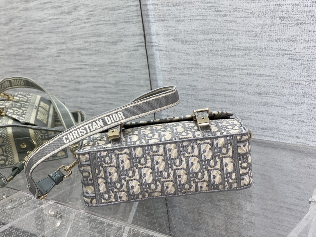Christian Dior in Skin Gray lady Hand Bag - Image 3
