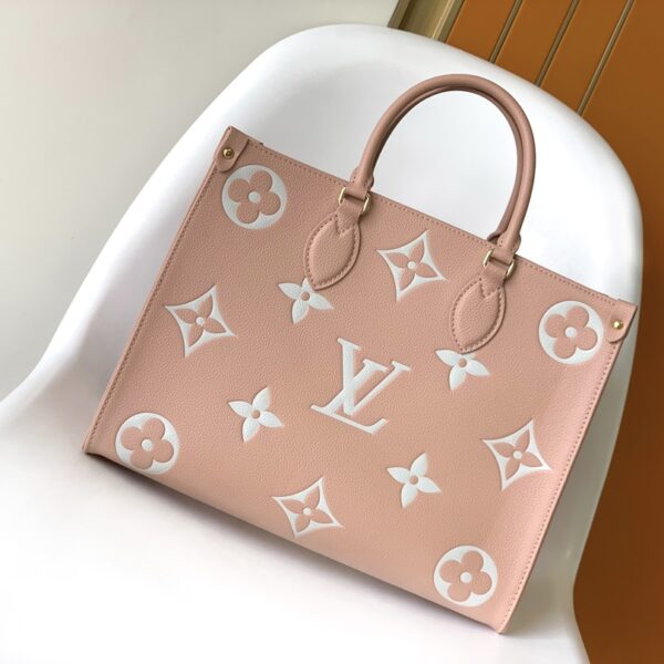 Medium Luxury Style Handbag – M45494 Apricot Print Designer Inspired Tote Bag (45495)