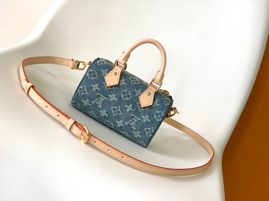 M82950 Blue Denim Pillow-Style Luxury-Inspired Fashion Handbag - Image 2