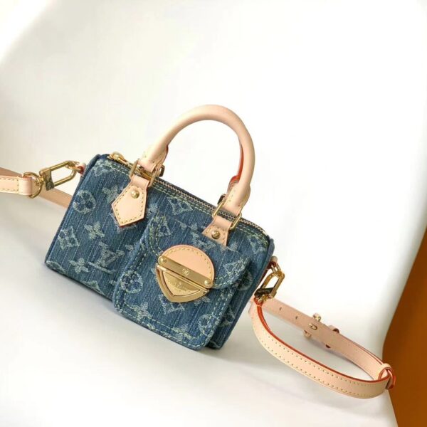 M82950 Blue Denim Pillow-Style Luxury-Inspired Fashion Handbag