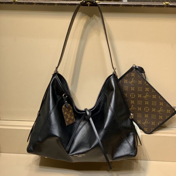 CarryAll Dark Medium Luxury Style Handbag for Women