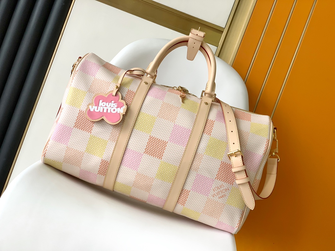 N40713 Premium Canvas Travel Duffle Bag – Kipole 45 Style Luxury Inspired Design