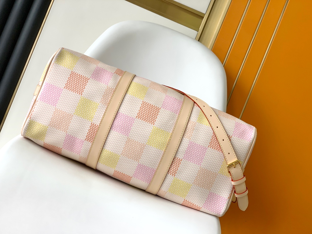 N40713 Premium Canvas Travel Duffle Bag – Kipole 45 Style Luxury Inspired Design - Image 3