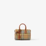 Burberry Mini Check Bowling Bag - Image 2