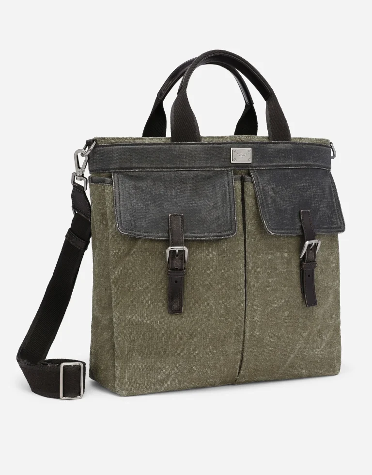 Dolce & Gabbana Canvas Shopper Bag - Image 2