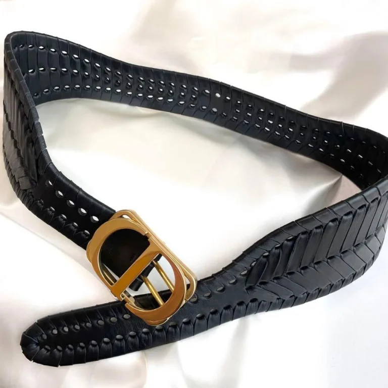 Dior White Extra Chunky Triple Prong Waist Belt - Image 4