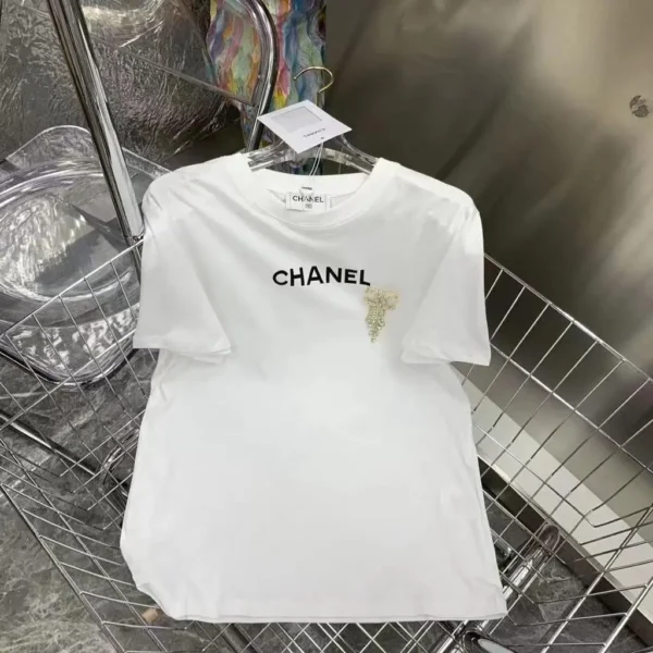 Chanel T Shirt With Half Sleevs 2 Colors