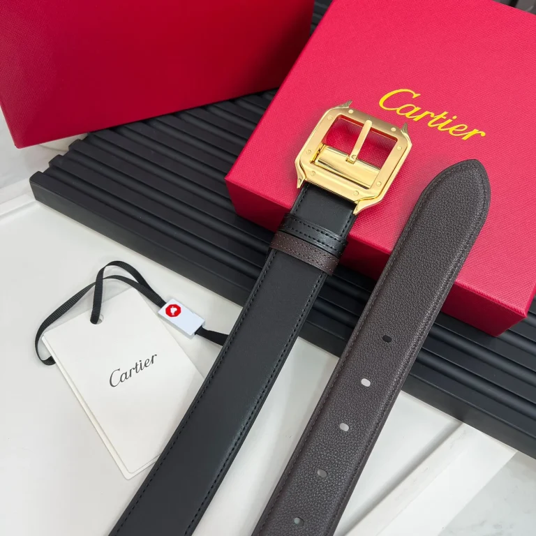 Cartier Grained Leather Belt For Men - Image 3