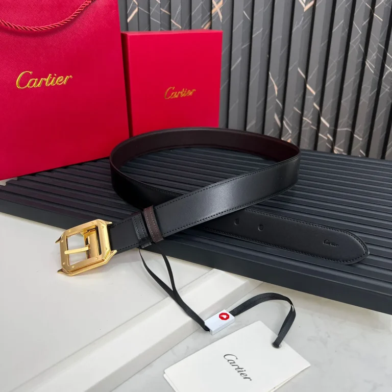 Cartier Grained Leather Belt For Men - Image 2