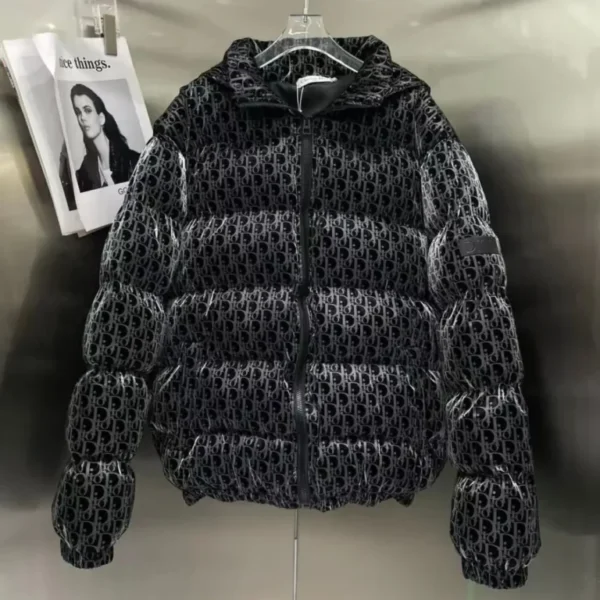 Dior All-Over Patterned Zip Up Jacket