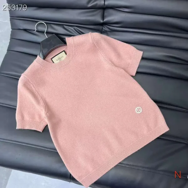Gucci Short Sleeve Cashmere Knitted Sweater - Image 4