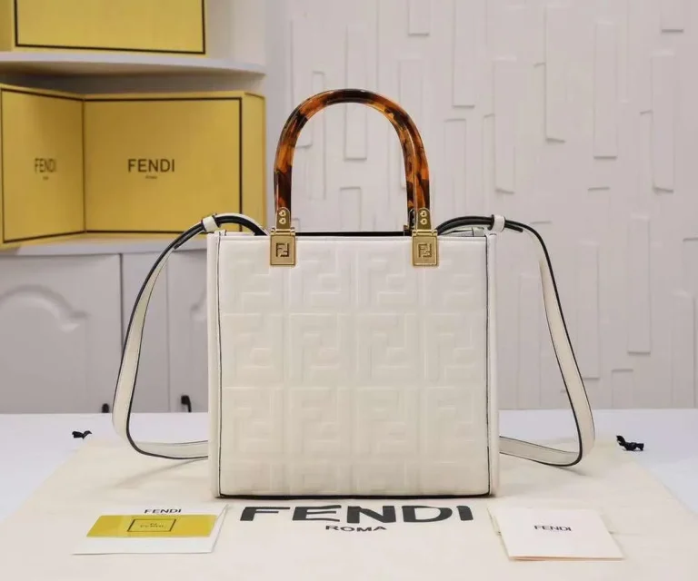 Fendi Logo Embossed Mini Shoulder Bag - Image 2